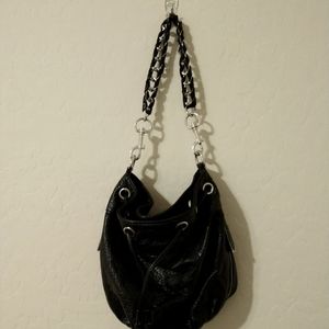 Braciano Black Leather Purse 